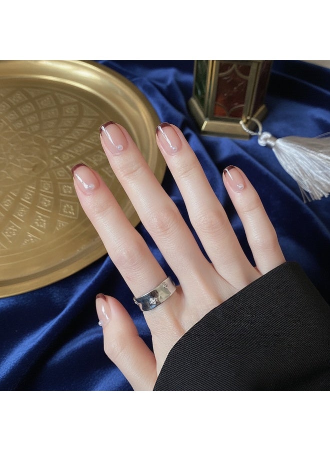 سنسيب قطعة قصيرة مربعة من الأظافر المضغوطة: أظافر صناعية من الأكريليك، أظافر صناعية لملاءمة سلسة - Image 5