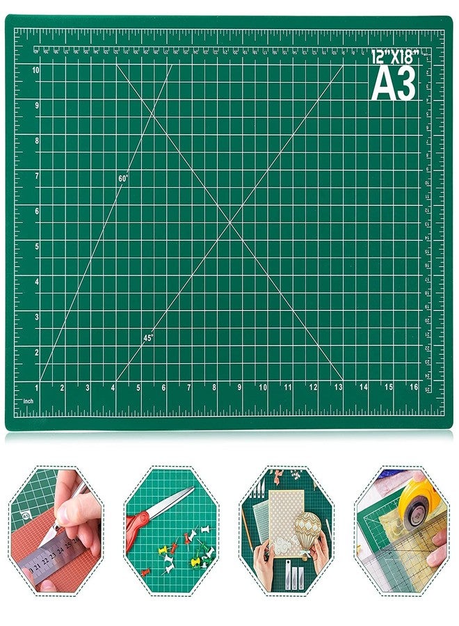 KRAFTMASTERS� A3 Size Self-Healing, Durable Non-Slip Double Sided with Marked Pattern and Grids Cutting mat - Image 1
