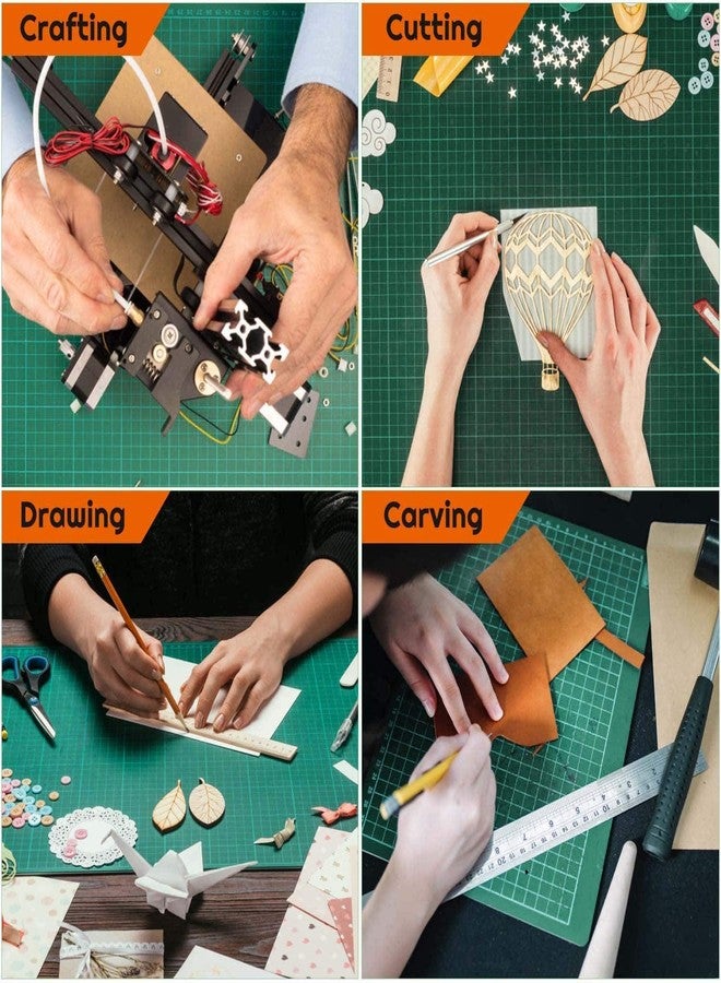 KRAFTMASTERS� A3 Size Self-Healing, Durable Non-Slip Double Sided with Marked Pattern and Grids Cutting mat - Image 5