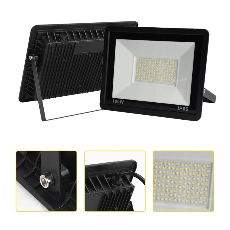 100W Cold White LED Flood Light IP66 Waterproof Outdoor Spotlight Street Wall Lamp - Image 5