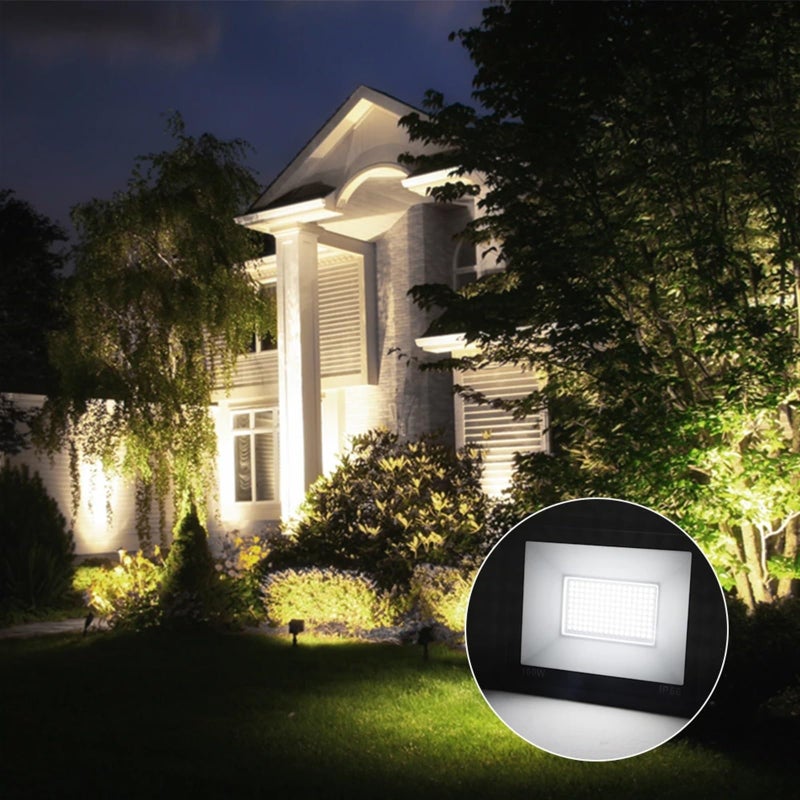 100W Cold White LED Flood Light IP66 Waterproof Outdoor Spotlight Street Wall Lamp - Image 3