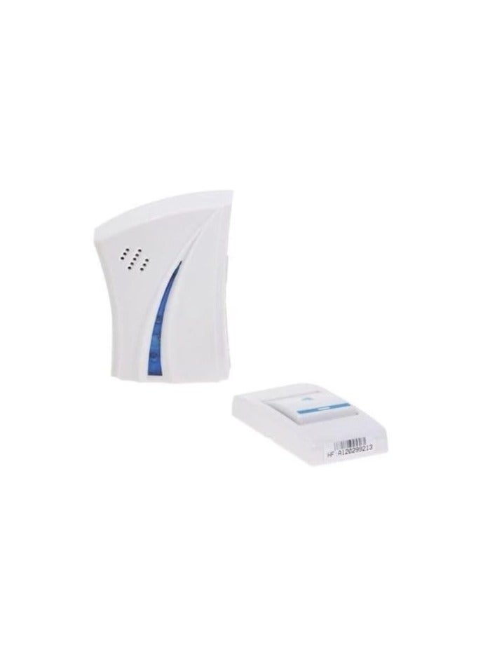 Wireless doorbell with remote control, white