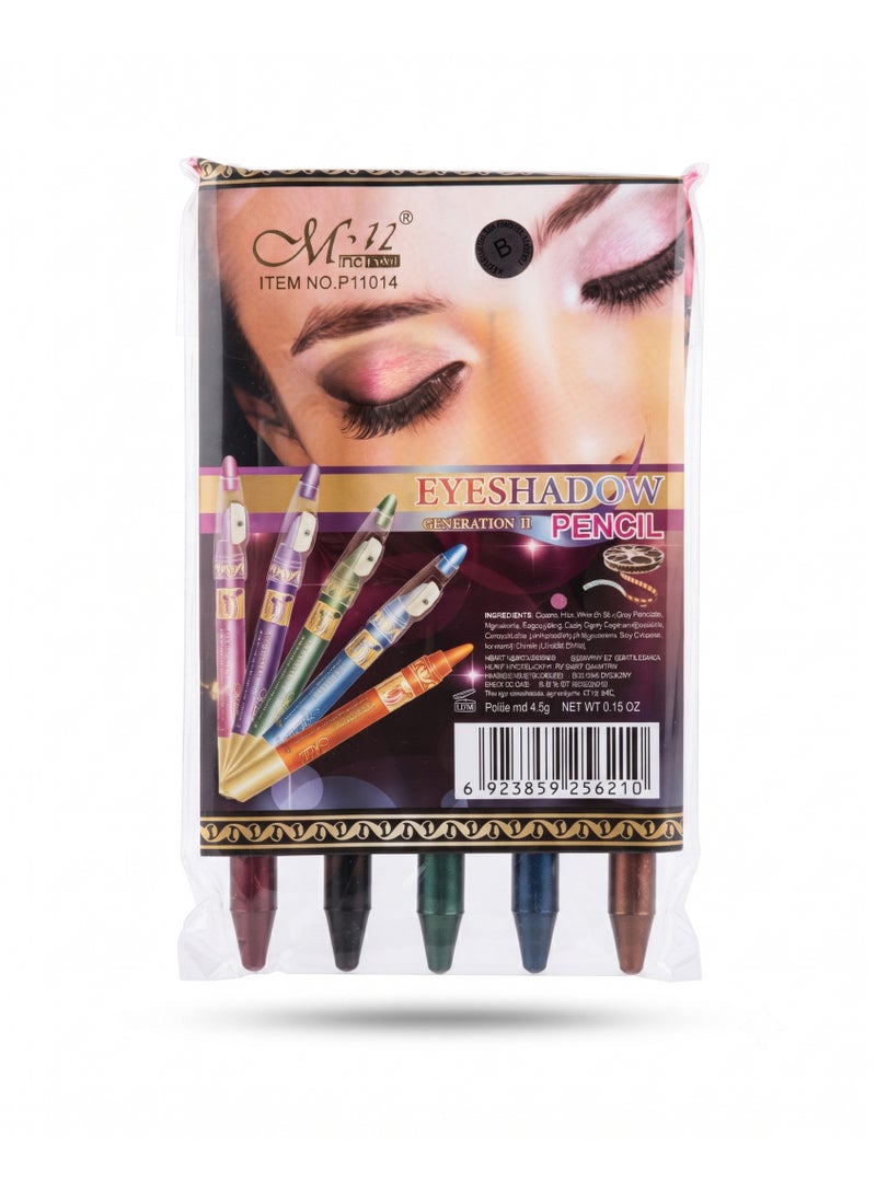 Mn MENOW MeNow Eyeshadow Pencil Set of 6 with Sharpener, Set No. B - Image 4