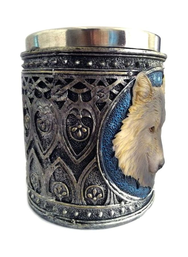 NIBEMINENT 3D Wolf King Head Pattern Coffee Tea Mug Multicolor 8.5 x 15centimeter - Image 3