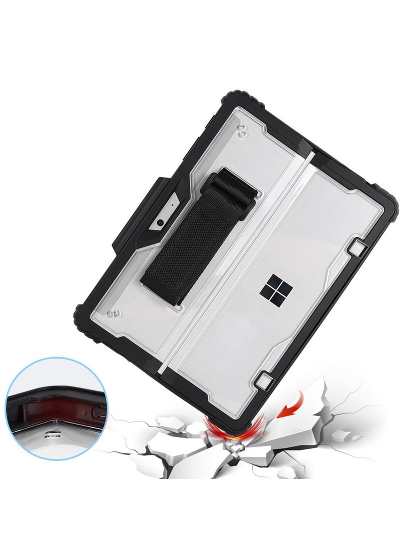 General Case for Microsoft Surface Pro 11 (2024),Clear Durable Anti-Drop Smart Tablet Cover with Hand Strap,Pen Holder and Shoulder Strap  - Image 3