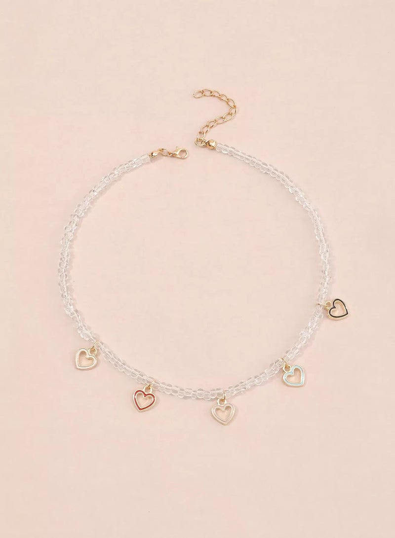 Girls Heart Charm Necklace  - Image 2