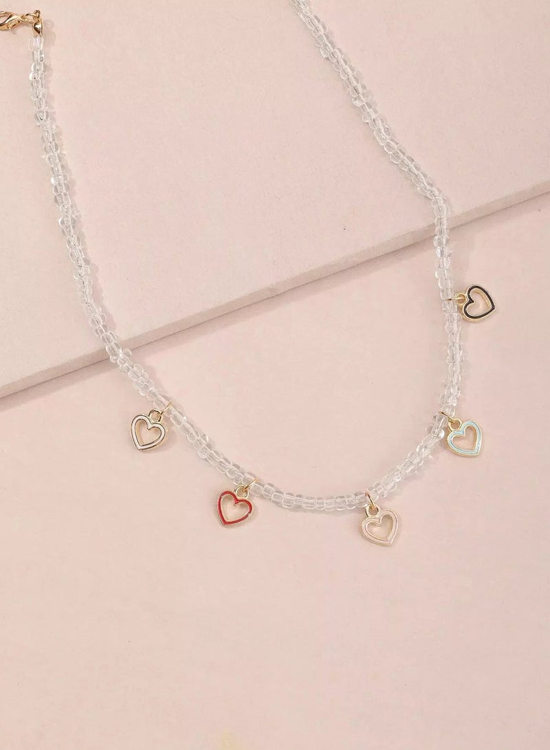 Girls Heart Charm Necklace  - Image 3