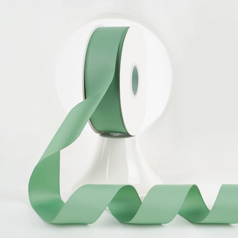 MEEDEE Sage Green Grosgrain Ribbon  112 Inch Thick Green Ribbon for Hair Bows Crafts Sewing  Scrapbooking