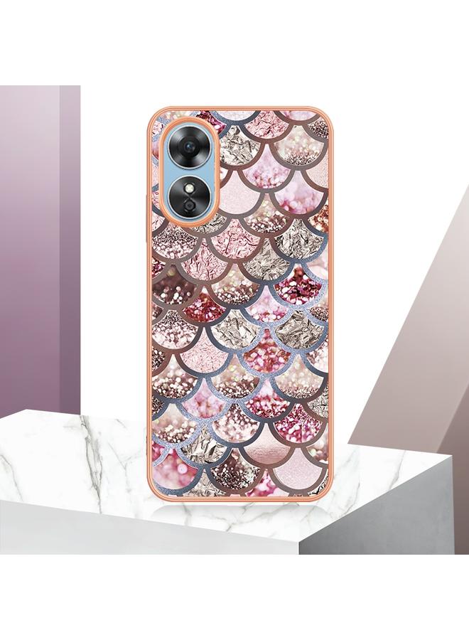 اس-توب جراب لهاتف OPPO A17 مطلي بالكهرباء IMD TPU - Image 2