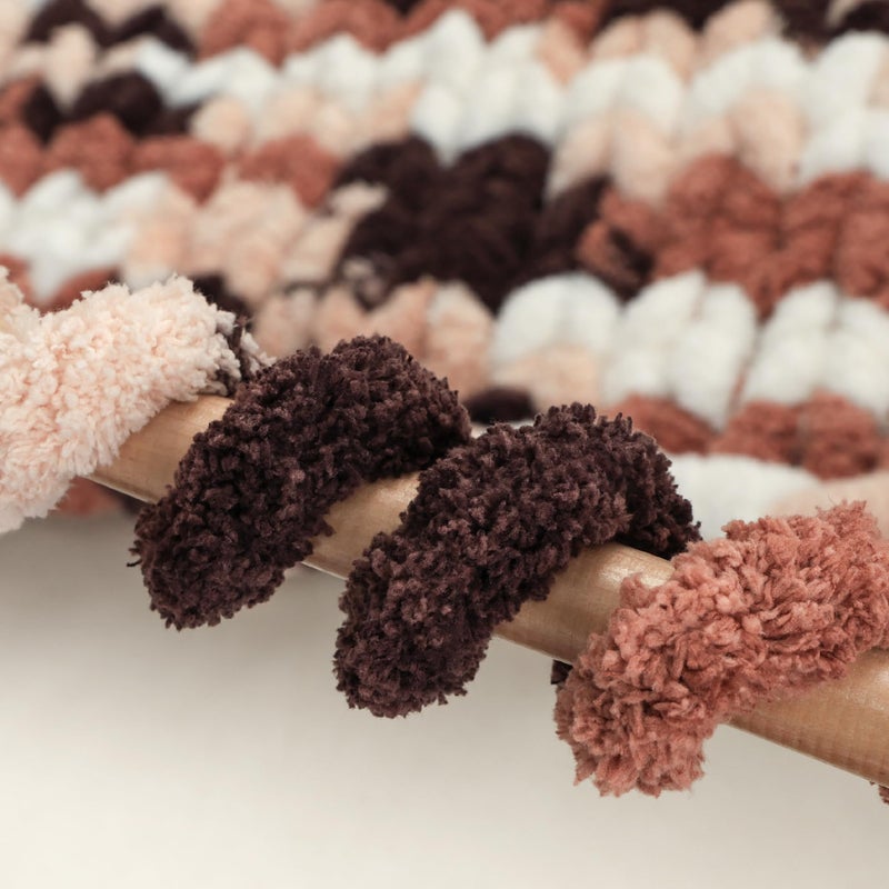 mellobello Jumbo Chunky Yarn for Hand Knitting - Super Thick Chenille Chunky Yarn for Crocheting - Extra Soft Bulky Fluffy Blanket Big Yarns 8 Jumbo Pack (27yds,8 oz Each Skein) - Image 5
