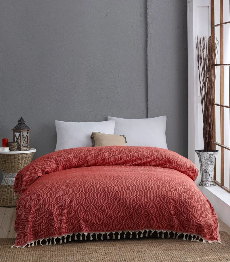 Wellstil Hittite | Organic Cotton Woven Double Red Piqué 200x250cm
