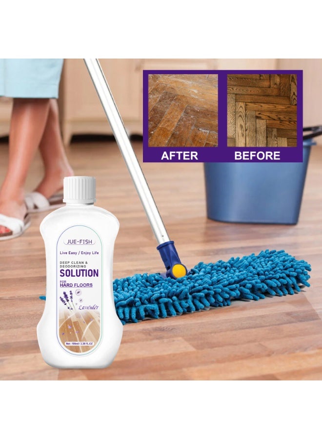 JUE-FISH Lavender Scent Floor Cleaning Solution, 100ml for Robot Vacuums and Wet/Dry Mop Cleaners, Multi-Surface Cleaner for Hardwood, Tile, Vinyl - Image 4