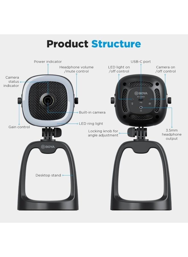 BOYA Boya BY CM6A Plastic Microphone With USB Cable And Smart Design For Laptop - Multi Color - Image 4