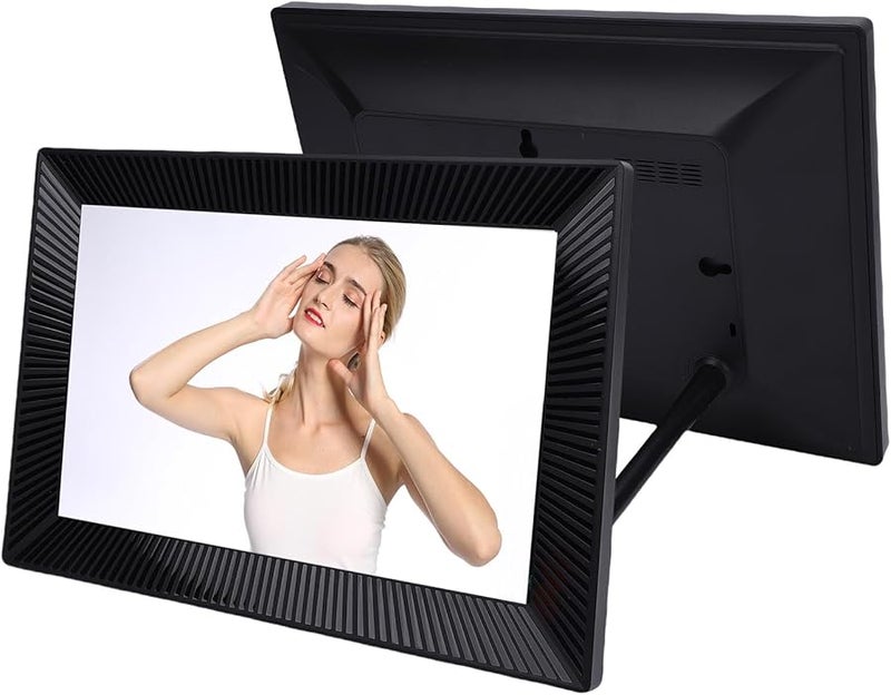 FTVOGUE 10.1 Inch WiFi Digital Photo Frame Touch Screen 32GB Remote Sharing Slideshow US Plug - Image 3