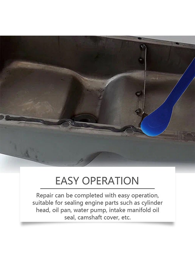 Homonth Black Silicone Sealant, RTV Silicone Gasket Maker, High Temperature, Oil Resistance, Seals Engine Parts Such as Cylinder Heads, Oil Sumps, Water Pumps (50g) - Image 5