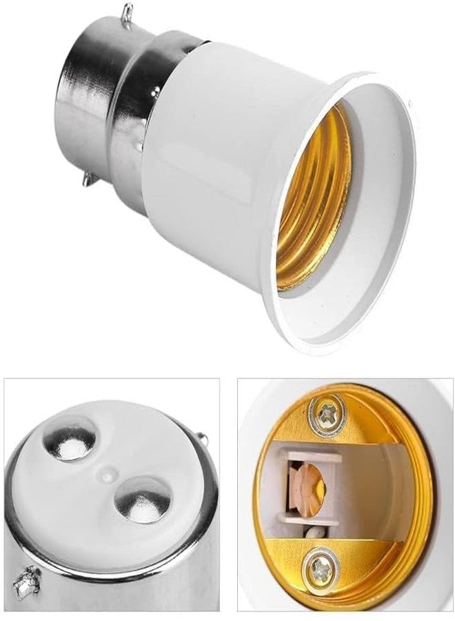 SAWSHIELD B22 to E27 PP Screw Base Socket Lamp Bulb Holder Light Bulb Adapter (Pack Of 7) - Image 1