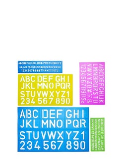 Alphabet Templates, Alphabet Stencils, Pack of 5, Letter Stencils, Template Letters, Stencils Letters and Numbers, Art Stencils, Drawing Tools, Drafting Supplies, Tracing Letters and Numbers