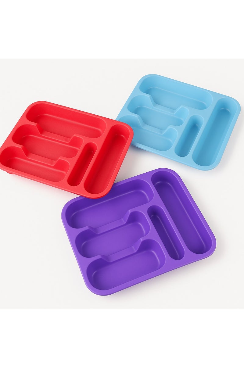 favilla Kitchen Drawer Organizer and Cutlery Holder - Stores and Organizes Kitchen Utensils, Spoons, and Forks - Slip-Resistant and Easy to Clean - Multiple Colors - Image 5