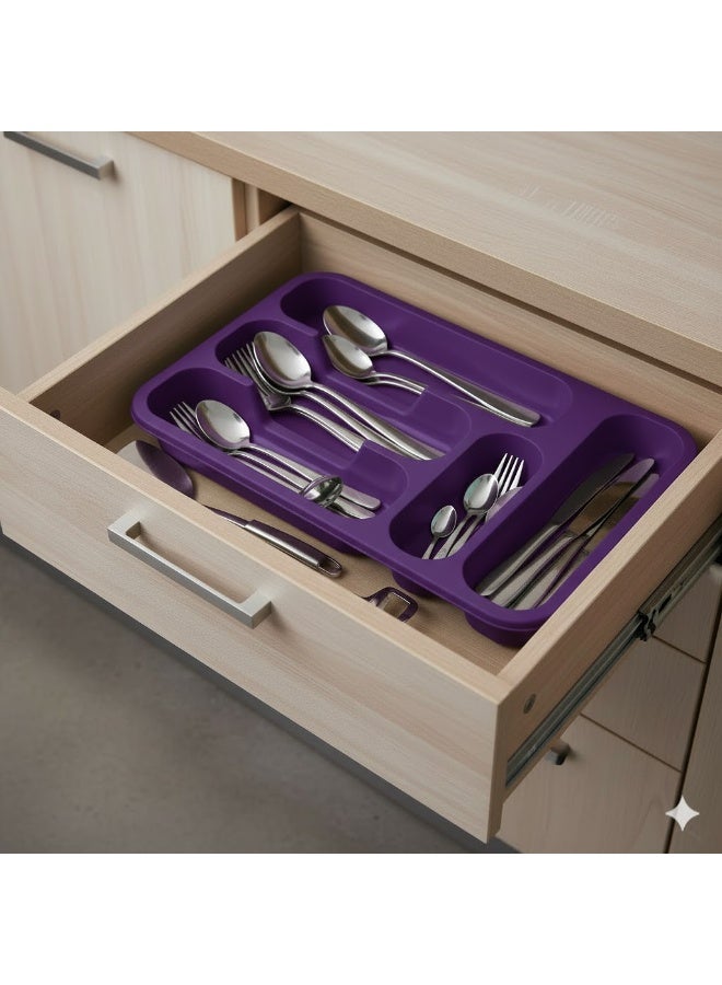 favilla Kitchen Drawer Organizer and Cutlery Holder - Stores and Organizes Kitchen Utensils, Spoons, and Forks - Slip-Resistant and Easy to Clean - Multiple Colors - Image 2