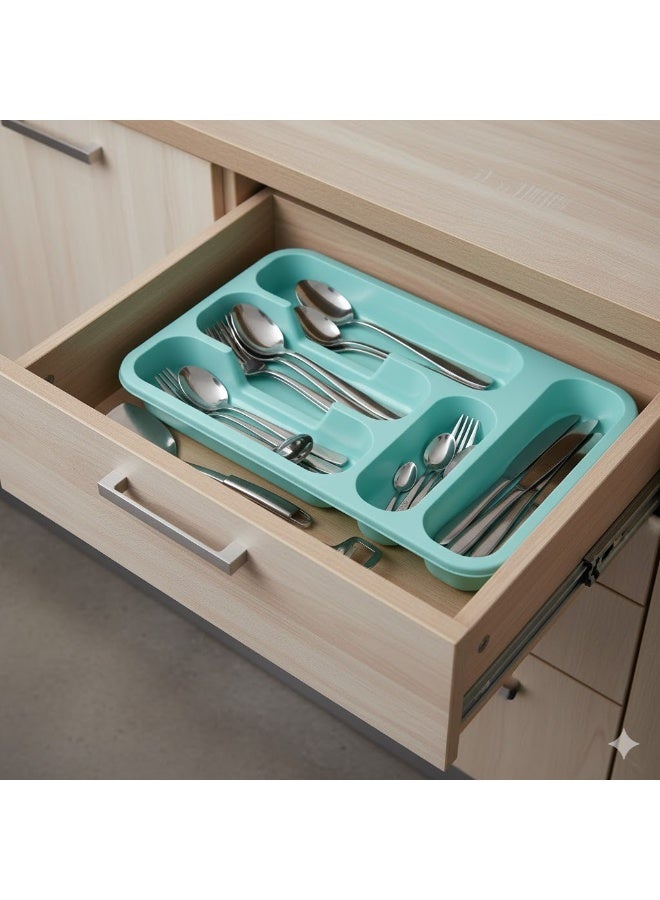 favilla Kitchen Drawer Organizer and Cutlery Holder - Stores and Organizes Kitchen Utensils, Spoons, and Forks - Slip-Resistant and Easy to Clean - Multiple Colors - Image 1