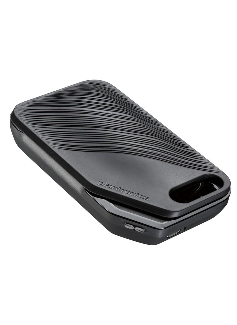 Poly Voyager 5200 UC USB-A Headset, Bluetooth 5.0, 4-Mic Noise Cancelling, WindSmart Technology, HD Voice, Smart Sensors, Voice Assistant, Up to 7 Hours Talk Time, Omnidirectional Mic, Compatible with Windows, macOS, Android & iOS, Includes BT600 USB Adapter, Rechargeable Li-ion Battery, Black | 7K2E1AA