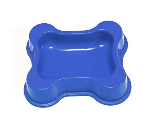 Bone Shaped Plate for Dogs (20 cm Wide) - Blue
