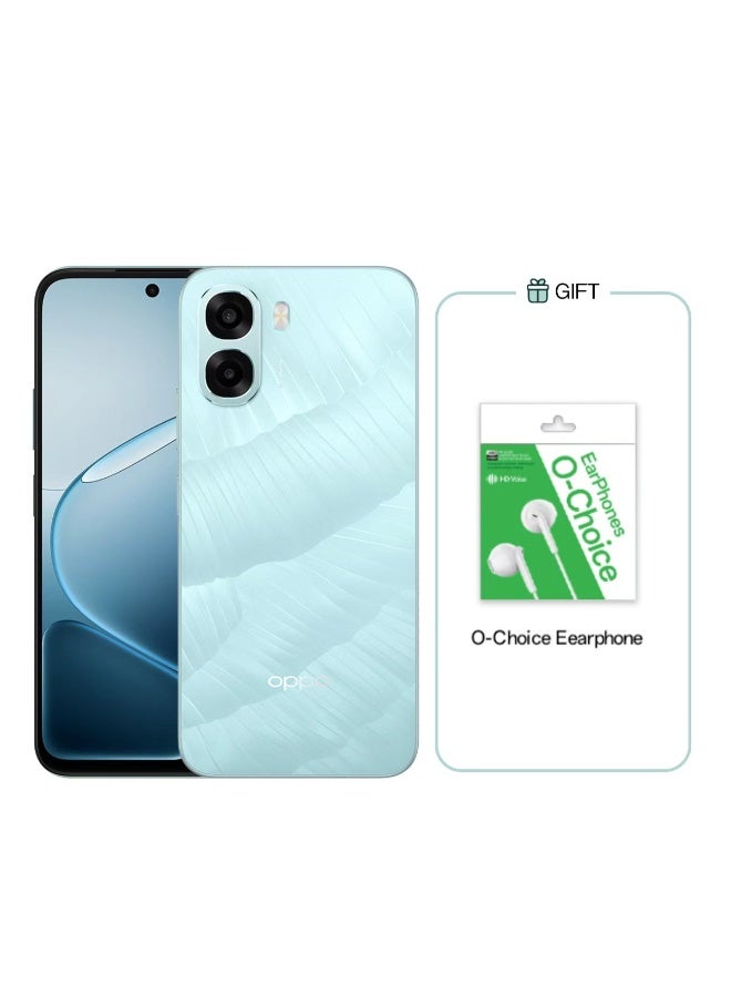 OPPO A6x Dual SIM Ice Blue 4GB RAM 128GB  5G LTE - Middle East Version With Gift O-Choice Earphones - Image 1