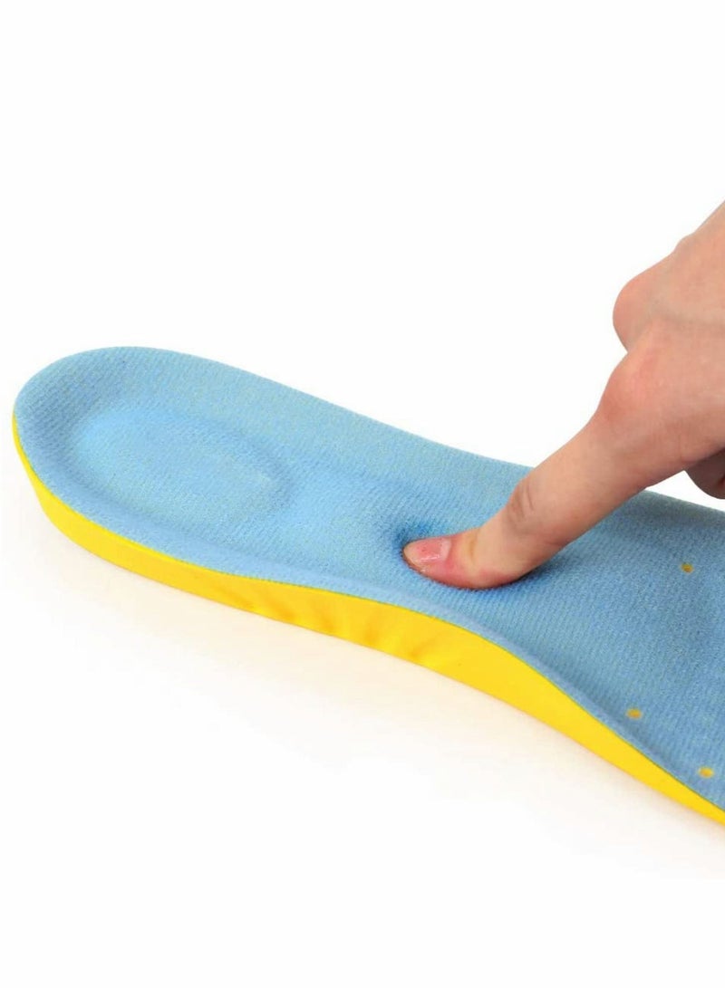 Y&D Memory Foam Insoles, PU Orthotic Sport Comfortable Breathable, Shock Absorption and Relieve Foot Pain, Plantar Fasciitis Arch Support Insoles (Kids 34-38/ Women 35.5-36.5)  - Image 3