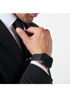 Vagave Apple Watch Black Leather Band 42MM 44MM 45MM 49MM 3 / 4 / 5 / 6 / Se / 7 / 8 / Ultra / Ultra 2 Leather Band Leather Strap  - Image 4