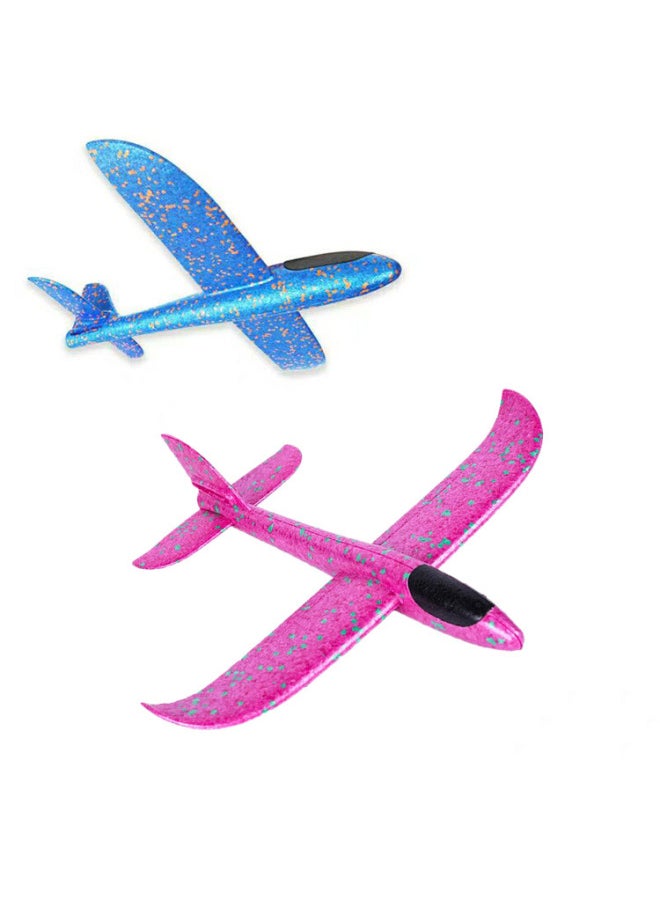 48cm 35cm Hand-thrown Foam Glider Toy Epp Camouflage Spin Throwing Stunt Gliding Airplane Model Aviation Toy-Color:Large Green  - Image 4