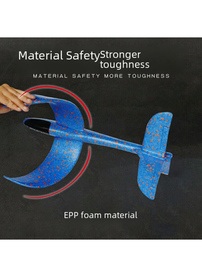 48cm 35cm Hand-thrown Foam Glider Toy Epp Camouflage Spin Throwing Stunt Gliding Airplane Model Aviation Toy-Color:Large Green  - Image 3