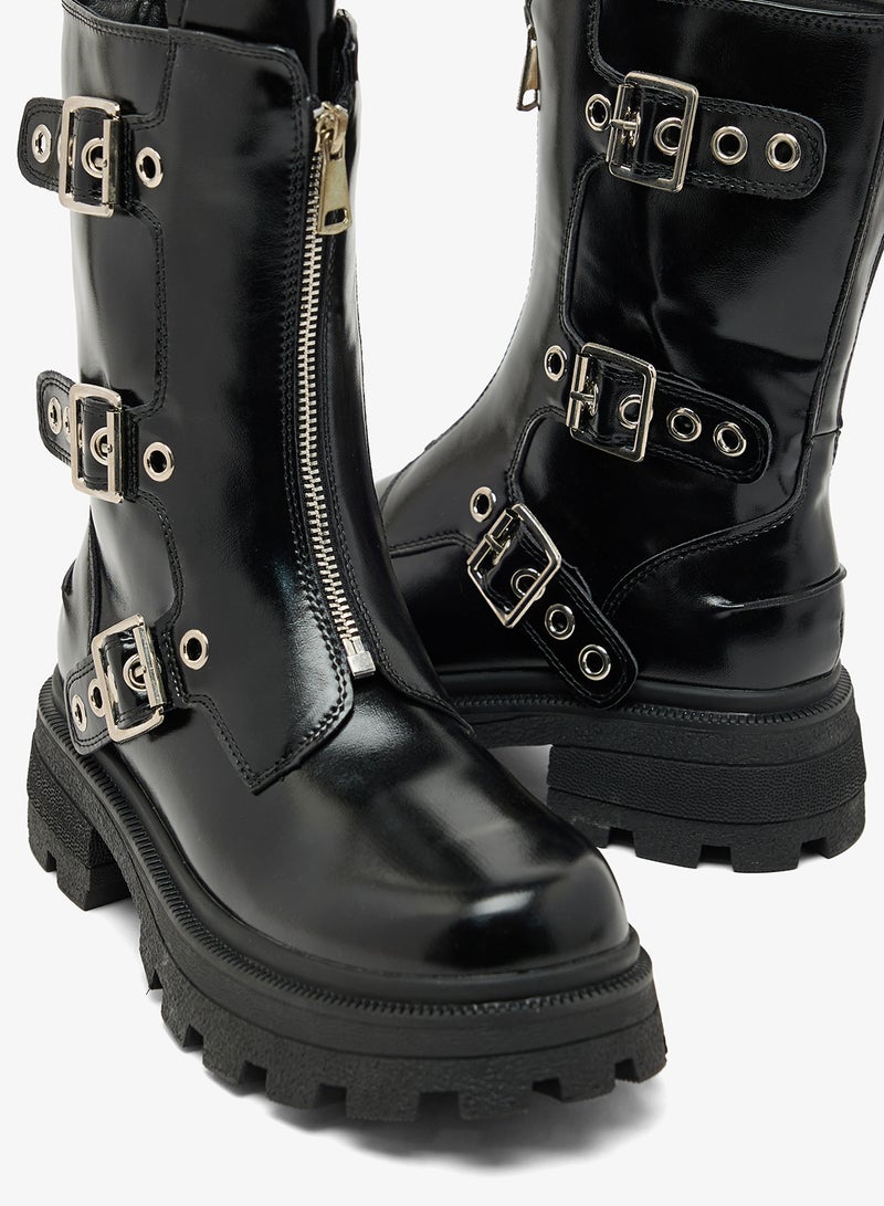 جينجر بوت للكاحل بإبزيم سميك - Image 4