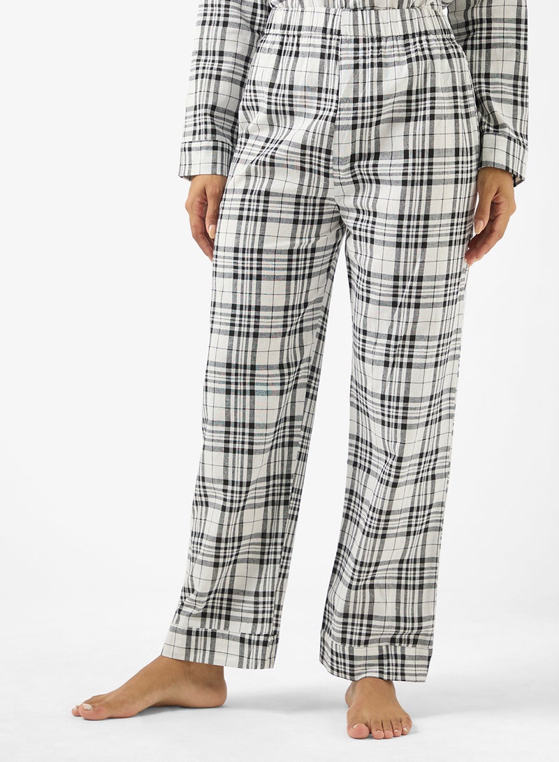 Ginger Cotton Plaid Relaxed Fit Shirt & Pyjama Set - Image 4