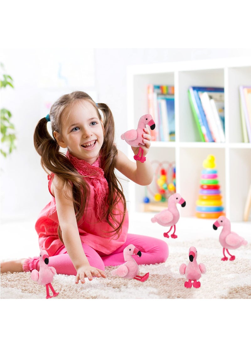 Adorable 5 Inch Mini Flamingo Plush Toys, Adorable Stuffed Doll Keychain Hanging Ornaments for DIY Birthday Party Favors  - Image 3