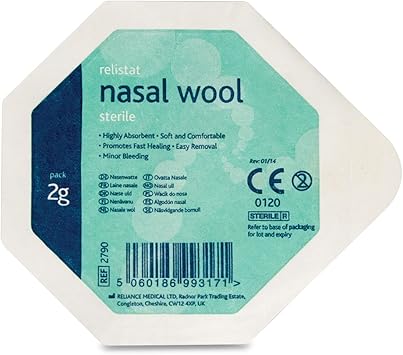 Reliance Medical Reliance Medical Sterile Relistat Nasal Wool 2 g Pack of 5 - Image 2