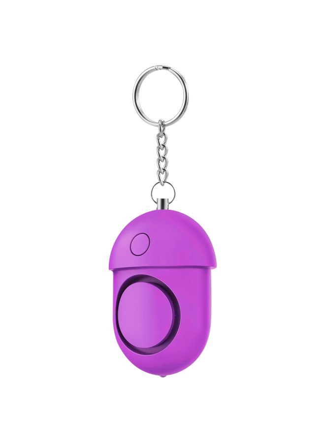 NIBEMINENT Self Defense Alarm Keychain Purple/Silver 8centimeter - Image 1