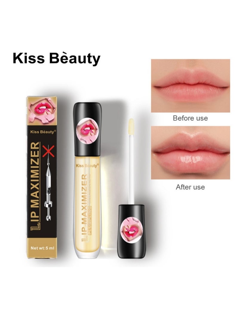 Kiss Beauty Lip Maximizer Plumper  Repairing Lip MaskClear 5ml  - Image 1