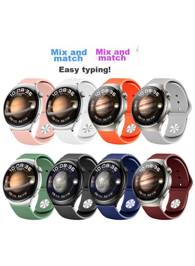 Watchbond Compatible With Huawei Watch 4 Pro Strap, Gt5/4/3/2 Reverse Buckle Silicone Watchband, Watch 4/3 Smart Sports Watch Chain For Men And Women, Buds Summer Accessories - Image 3