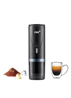 Cera Plus 2 in 1 Portable Coffee Maker, Rechargeable Mini Battery Espresso Machine with Heating Function, 20 Bar,  for Travel, Camping, Office, Home