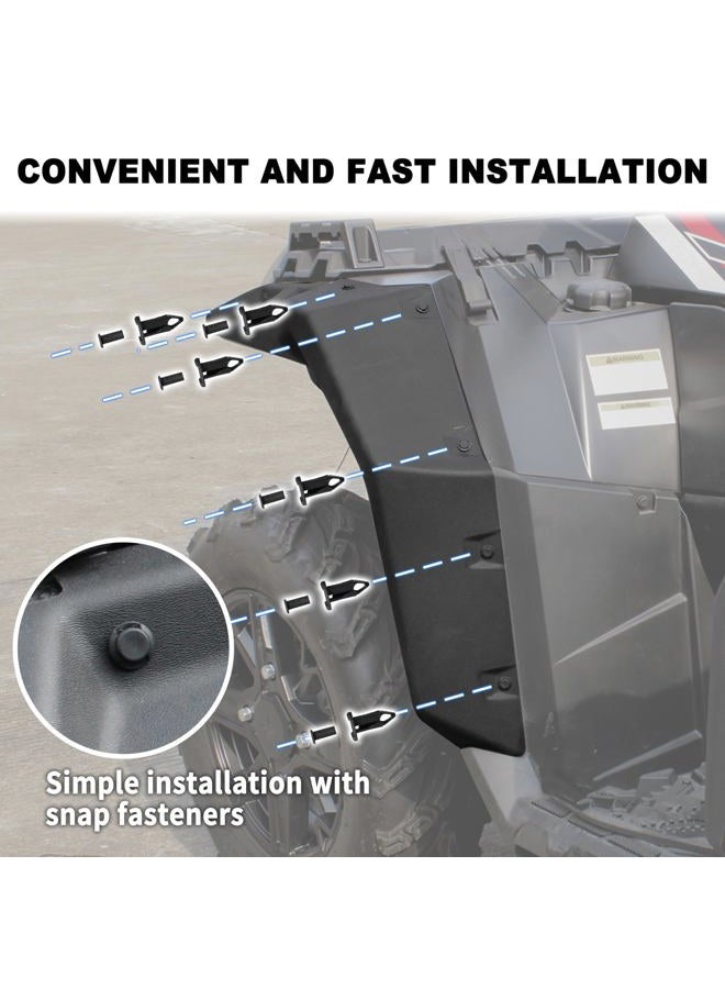KATIMOTO Front & Rear Extended Fender Flares for Polaris Sportsman XP 1000 850, ATV Heavy-Duty Mud Flaps Splash Guards Kit for Polaris Sportsman XP 1000 850 2017-2023 Accessories, OEM# 2882455, 4PCS - Image 5