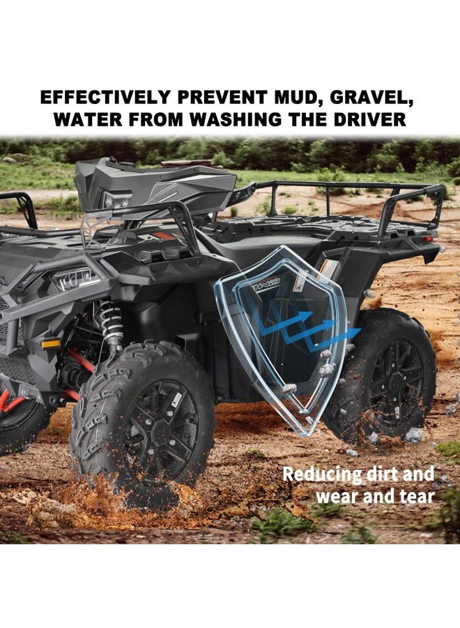 KATIMOTO Front & Rear Extended Fender Flares for Polaris Sportsman XP 1000 850, ATV Heavy-Duty Mud Flaps Splash Guards Kit for Polaris Sportsman XP 1000 850 2017-2023 Accessories, OEM# 2882455, 4PCS - Image 3