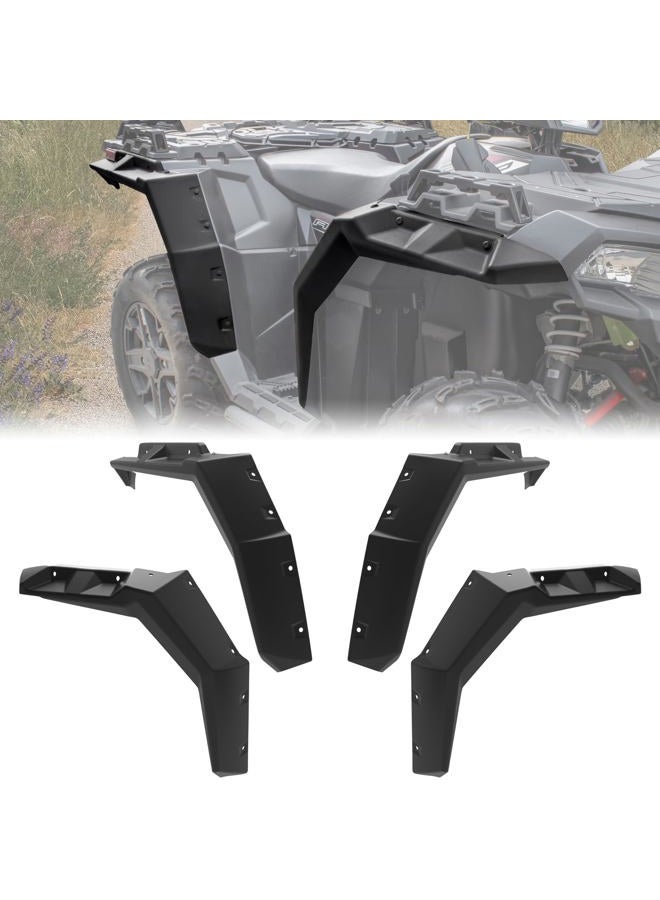 KATIMOTO Front & Rear Extended Fender Flares for Polaris Sportsman XP 1000 850, ATV Heavy-Duty Mud Flaps Splash Guards Kit for Polaris Sportsman XP 1000 850 2017-2023 Accessories, OEM# 2882455, 4PCS - Image 1