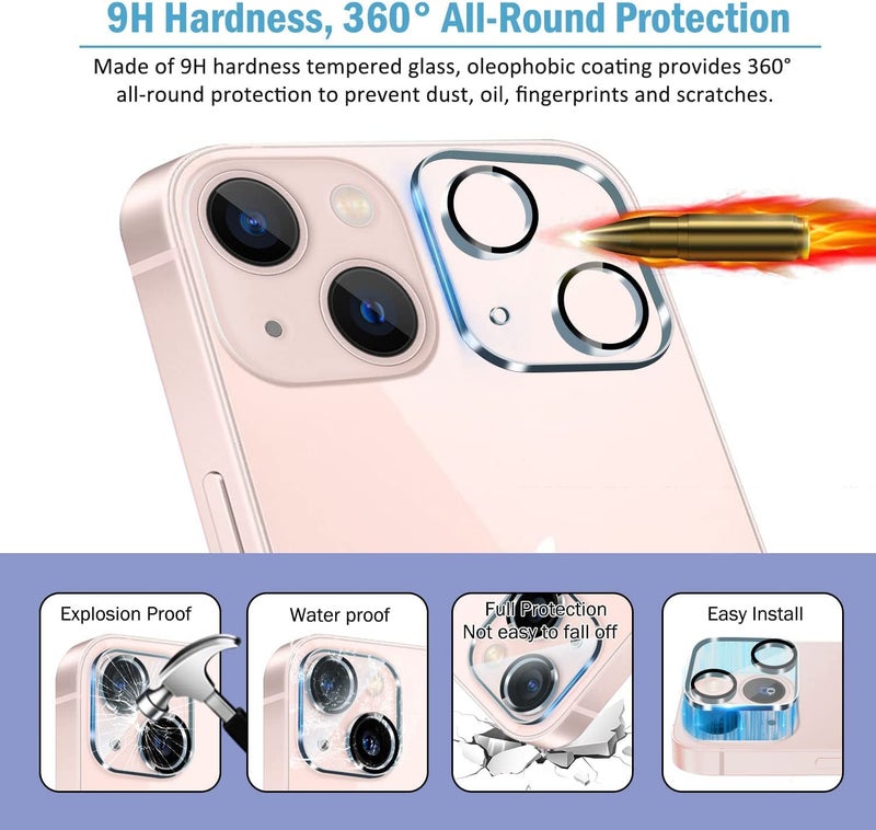 GadgetBite Tempered Glass Camera Lens Protector For Iphone 13 6.1"& iPhone 13 Mini 5.4",Ultra Clear 9H Hardness Glass Camera Lens Protector Compatible with (iPhone 13/13 Mini) - Image 3