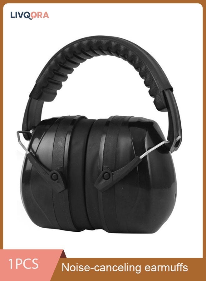 LIVQORA Noise Reduction Ear Muffs Hearing Protection – NRR 35dB Double-Shell Earmuff with Adjustable Headband Studying, Sleeping, Concerts & Fireworks (201020cm) - Image 1