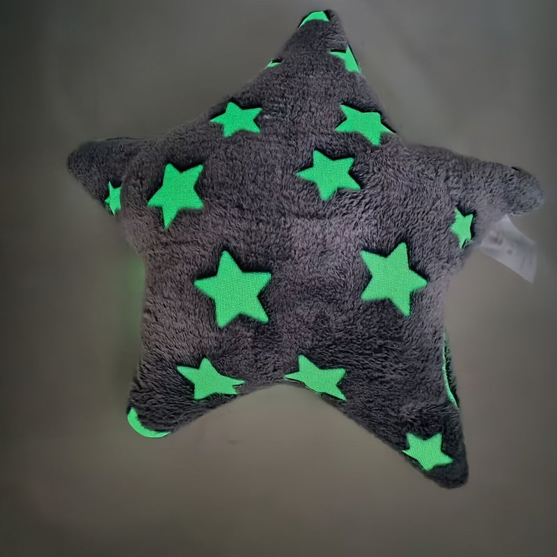 Glow In The Dark Star Moon Pillow Ultra Soft Comfortable 17 32 Inch - Image 1