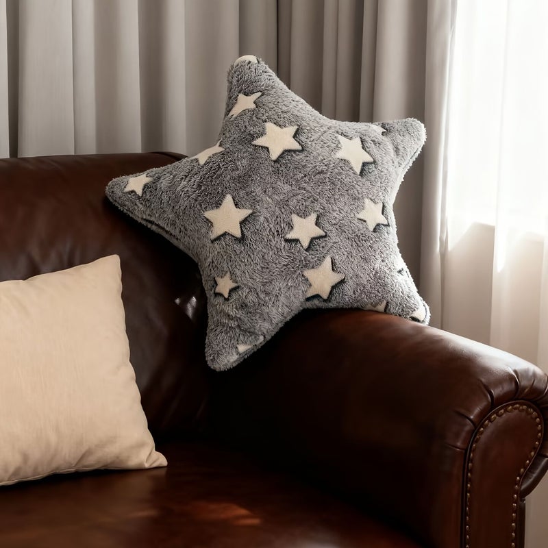 Glow In The Dark Star Moon Pillow Ultra Soft Comfortable 17 32 Inch - Image 2