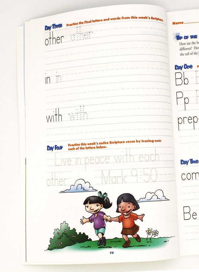 La Shield A Reason For Handwriting Writing Workbook Level B, Grade 2 - Learning Workbooks for Kids Age 6-8 - Practice Paper Books for Spelling and Reading for 2nd Grader - Homeschool Resource to Learn Scripture - Image 4