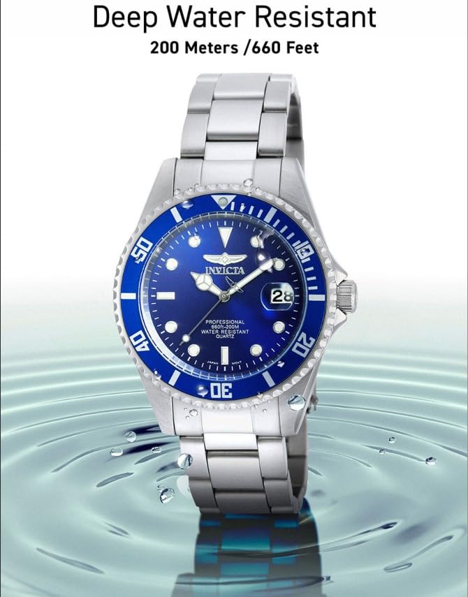 Invicta ساعة إنفيكتا للرجال 9204OB برو دايفر بعرض تناظري كوارتز فضية - Image 5