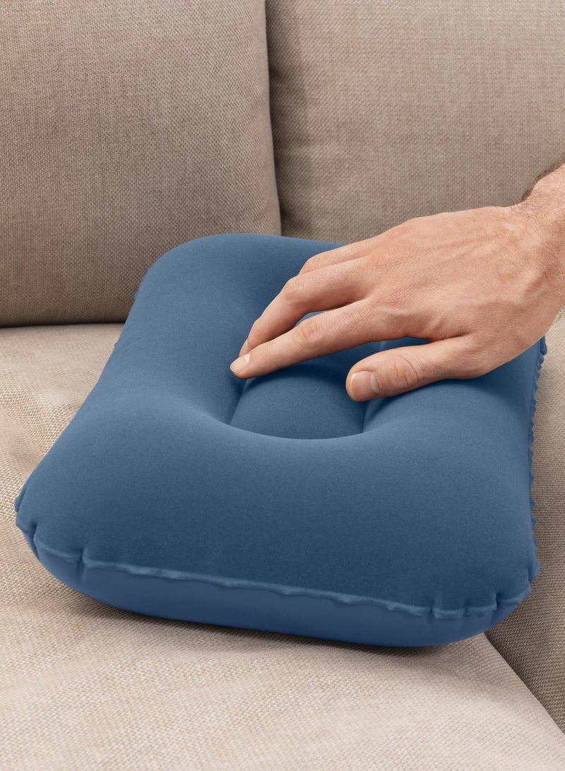 Bestway 42cm x 26cm x 10cm Flocked Air Camp Pillow67121  - Image 2