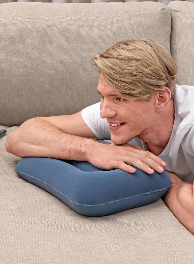 Bestway 42cm x 26cm x 10cm Flocked Air Camp Pillow67121  - Image 5